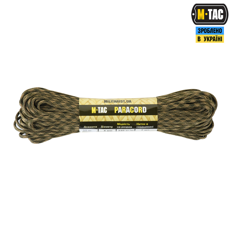 M-TAC ПАРАКОРД 550 TYPE III COYOTE/OD GREEN 30М