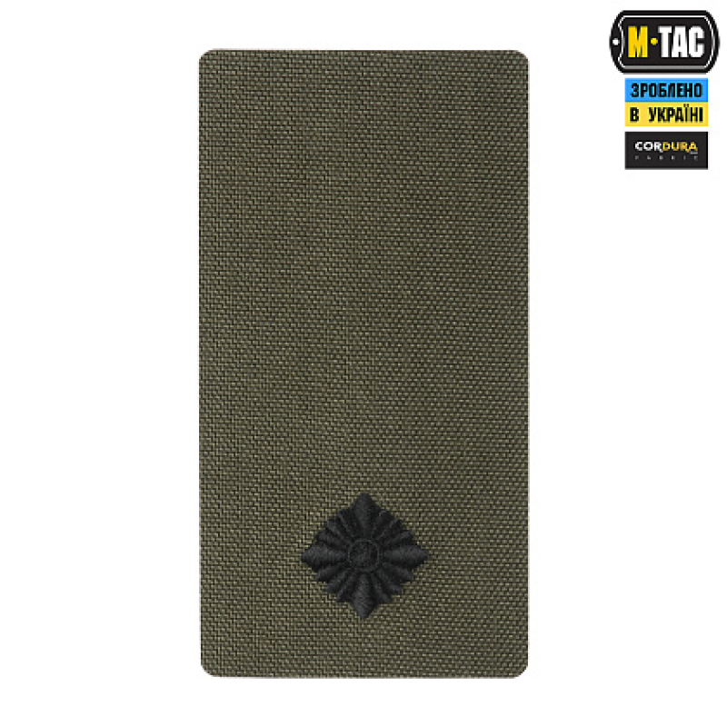M-TAC ПОГОН НА ЛИПУЧЦІ МОЛОДШИЙ ЛЕЙТЕНАНТ (ВИШИВКА) RANGER GREEN