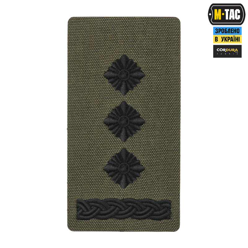 M-TAC ПОГОН НА ЛИПУЧЦІ ПОЛКОВНИК (ВИШИВКА) RANGER GREEN