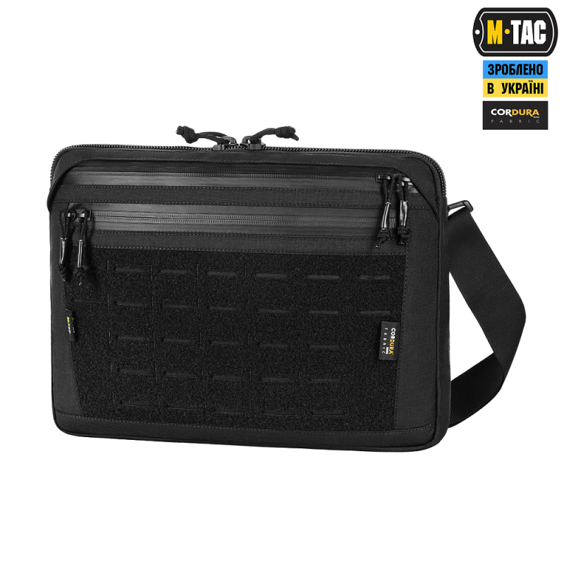 M-TAC СУМКА ADMIN BAG LARGE ELITE З ЛИПУЧКОЮ BLACK