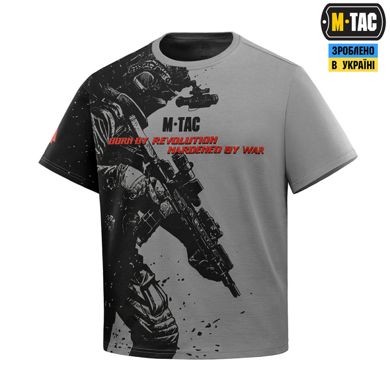 M-TAC ФУТБОЛКА WARRIOR OVERSIZE LIGHT GREY