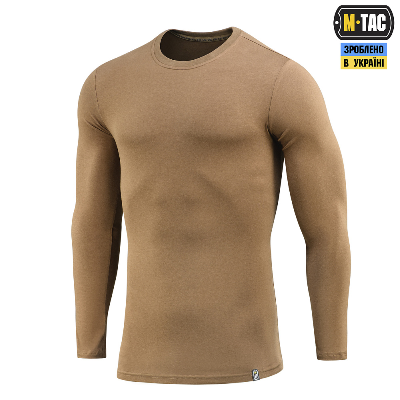 M-TAC ФУТБОЛКА ДЛИННЫЙ РУКАВ 93/7 COYOTE BROWN