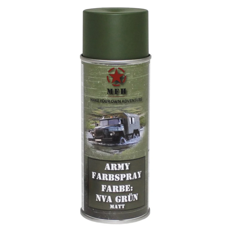MFH КРАСКА СПРЕЙ ДЛЯ МАСКИРОВКИ NVA GREEN МАТОВАЯ 27375C