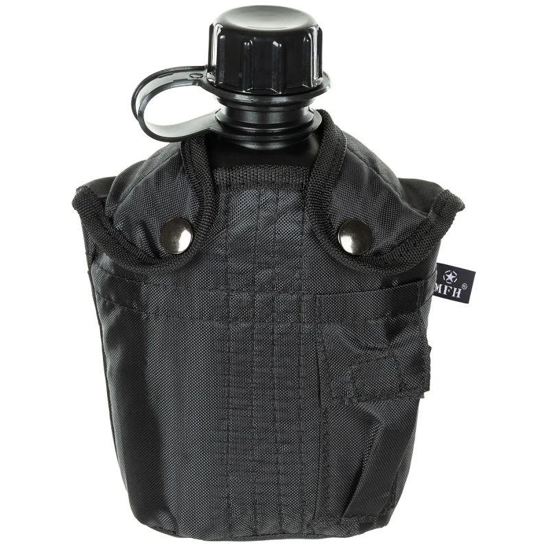 MFH ФЛЯГА 1Л С ЧЕХЛОМ BLACK 33213A