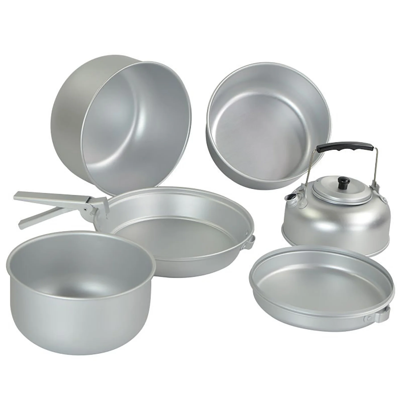 MIL-TEC НАБОР ПОСУДЫ ТУРИСТИЧЕСКИЙ ALU COOK-SET СЕРЕБРИСТЫЙ 14661000