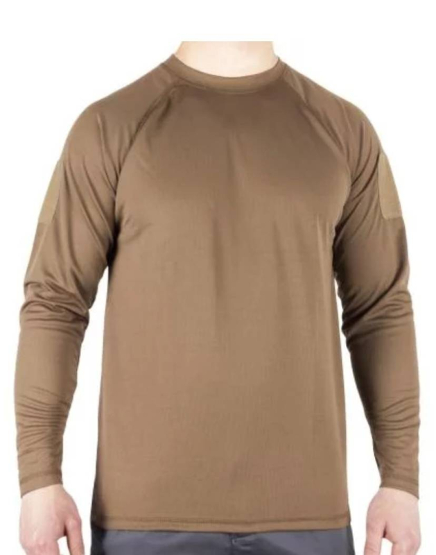 MIL-TEC ФУТБОЛКА TACTICAL LONG SLEEVE SHIRT QUICKDRY DARK COYOTE 11082019