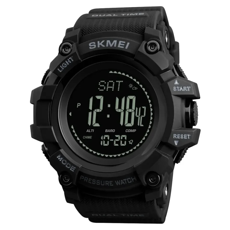 SKMEI ГОДИННИК ТАКТИЧНИЙ БАГАТОФУНКЦІОНАЛЬНИЙ 1358 BLACK