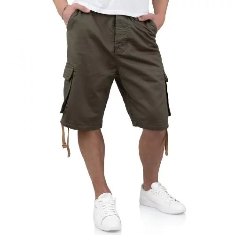 SURPLUS ШОРТЫ VINTAGE SHORTS WASHED OLIVE 07-5596-01