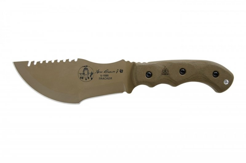 TOPS KNIVES НОЖ TOM BROWN TRACKER 1 COYOTE TAN TBT01-TAN