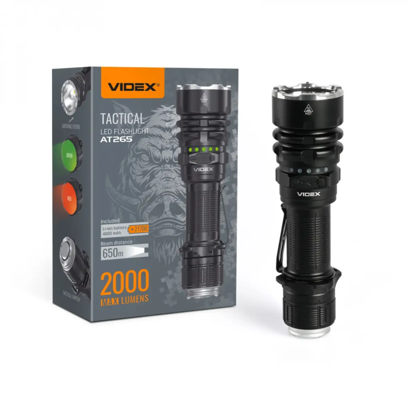 VIDEX ЛІХТАРИК VLF-AT265 2000LM 6500K 31573