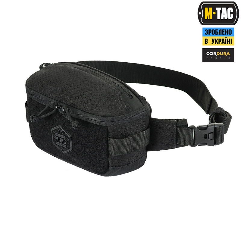M-TAC СУМКА TACTICAL WAIST BAG GEN.II ELITE HEX (С ЛИПУЧКОЙ) BLACK