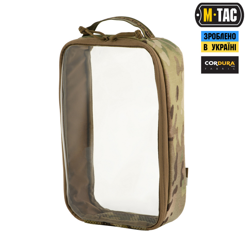 M-TAC ОРГАНАЙЗЕР УТИЛІТАРНИЙ ПРОЗОРИЙ ELITE LARGE (30Х19 СМ) MULTICAM