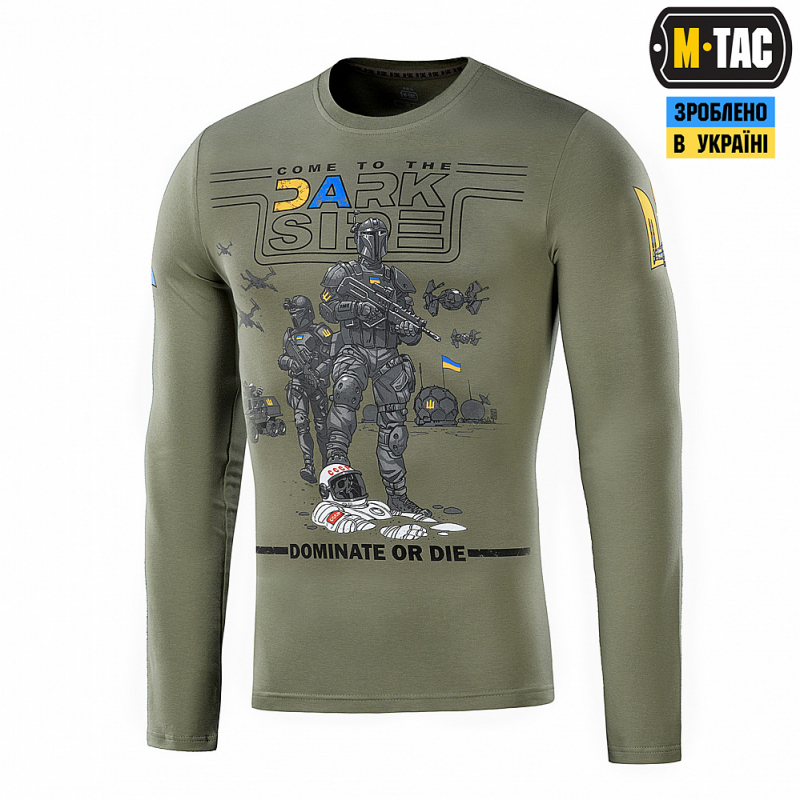 M-TAC ФУТБОЛКА UA SIDE ДЛИННЫЙ РУКАВ LIGHT OLIVE