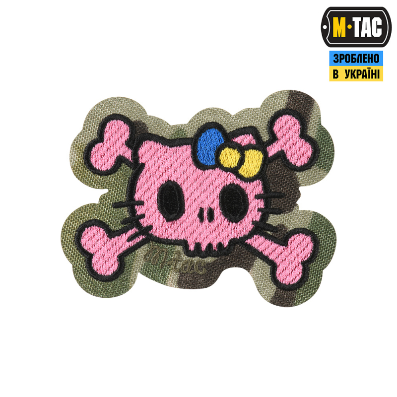 M-TAC НАШИВКА KITTY (ВИШИВКА) PINK/MULTICAM