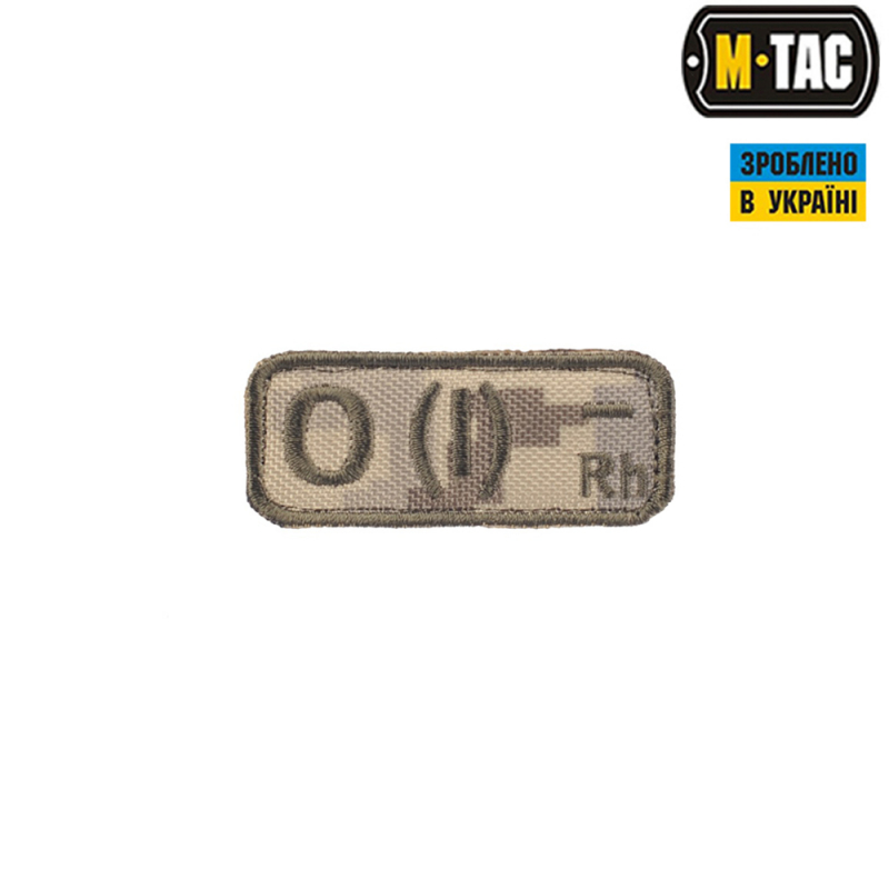 M-TAC НАШИВКА ГРУППА КРОВИ O(I) RH- MM14