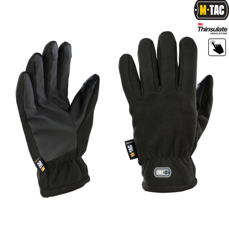 M-TAC ПЕРЧАТКИ FLEECE THINSULATE BLACK