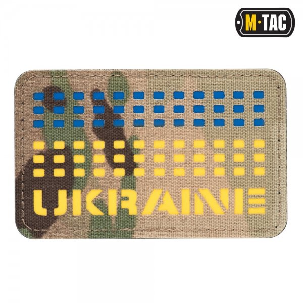 M-TAC НАШИВКА UKRAINE LASER CUT YELLOW/BLUE/MULTICAM