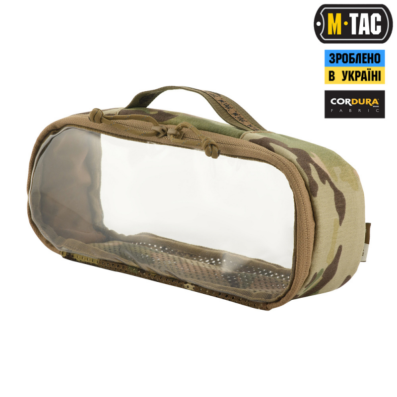 M-TAC ОРГАНАЙЗЕР УТИЛИТАРНЫЙ ПРОЗРАЧНЫЙ ELITE MEDIUM (26Х11 СМ) MULTICAM