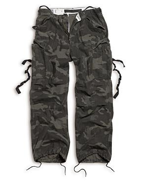 SURPLUS БРЮКИ VINTAGE FATIGUES ТЁМНЫЙ КАМУФЛЯЖ 05-3596-42