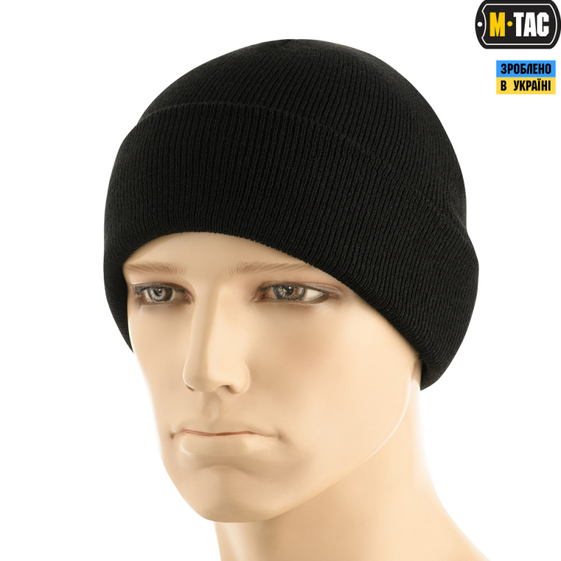 M-TAC ШАПКА ТОНКА В'ЯЗКА 100% АКРИЛ BLACK
