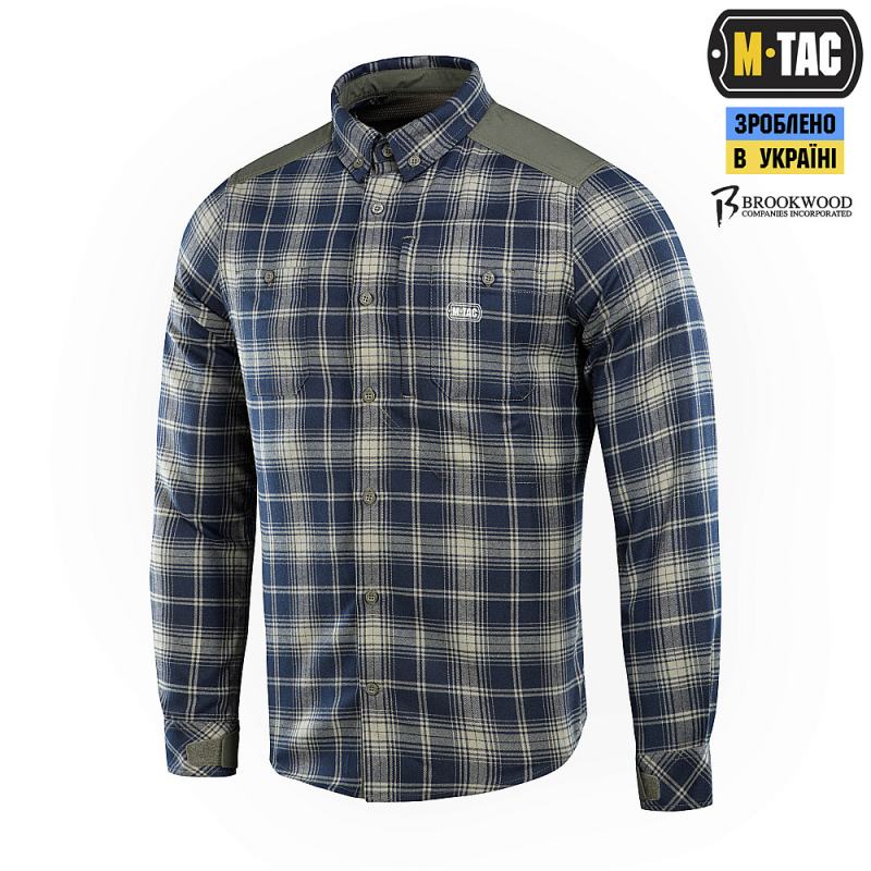 M-TAC СОРОЧКА REDNECK SHIRT OLIVE/NAVY BLUE