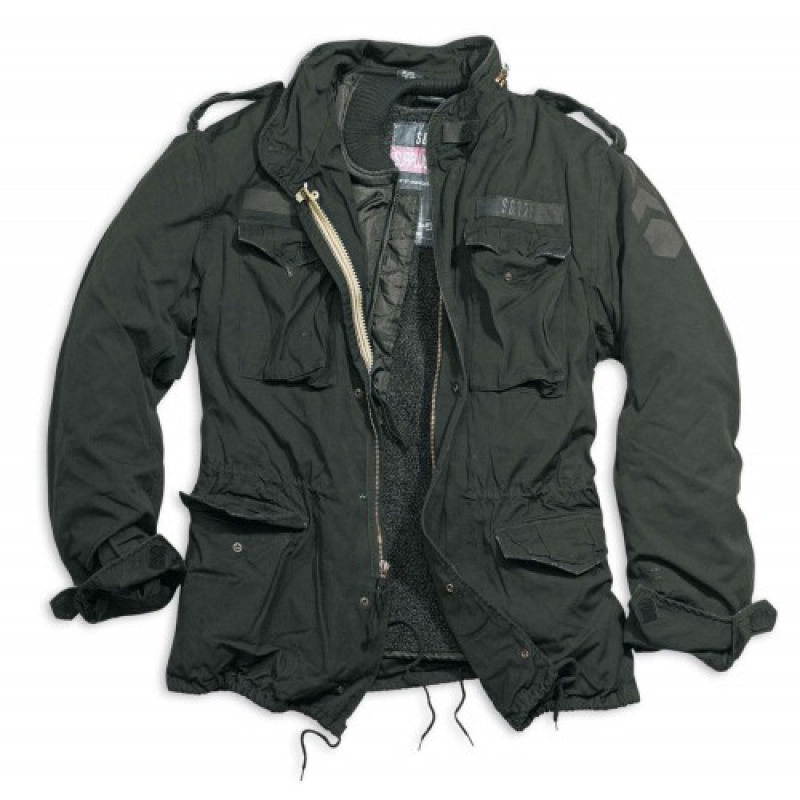 SURPLUS КУРТКА С ПОДСТЕЖКОЙ M65 ЧЕРНАЯ 20-2501-63