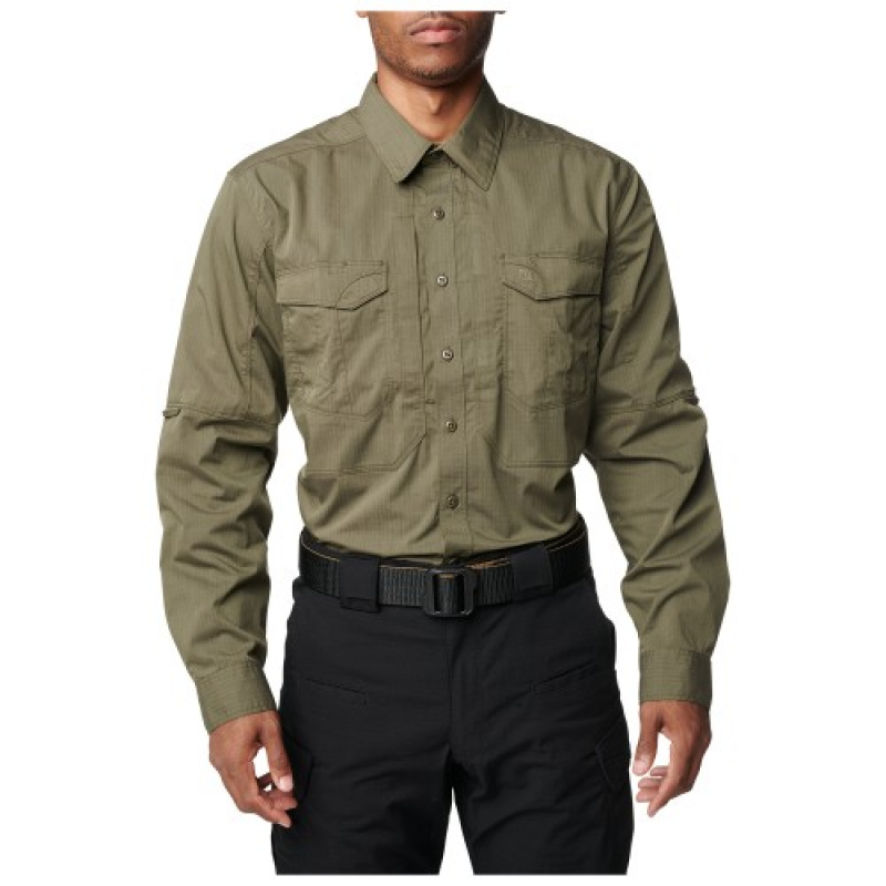 5.11 РУБАШКА ТАКТИЧЕСКАЯ LONG SLEEVE SHIRT RANGER GREEN 72399-186