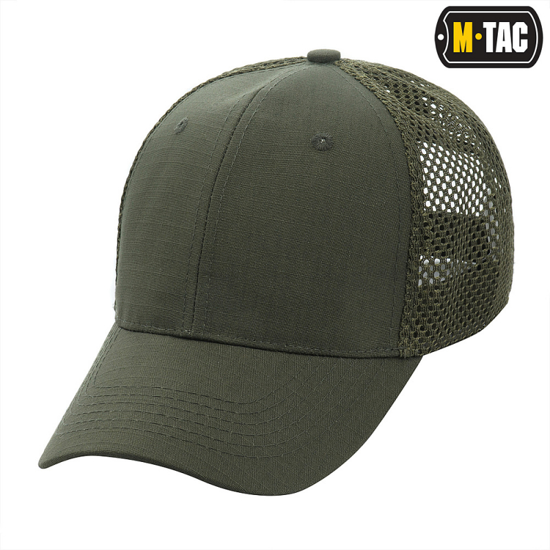 M-TAC БЕЙСБОЛКА З СІТКОЮ FLEX РІП-СТОП ARMY OLIVE