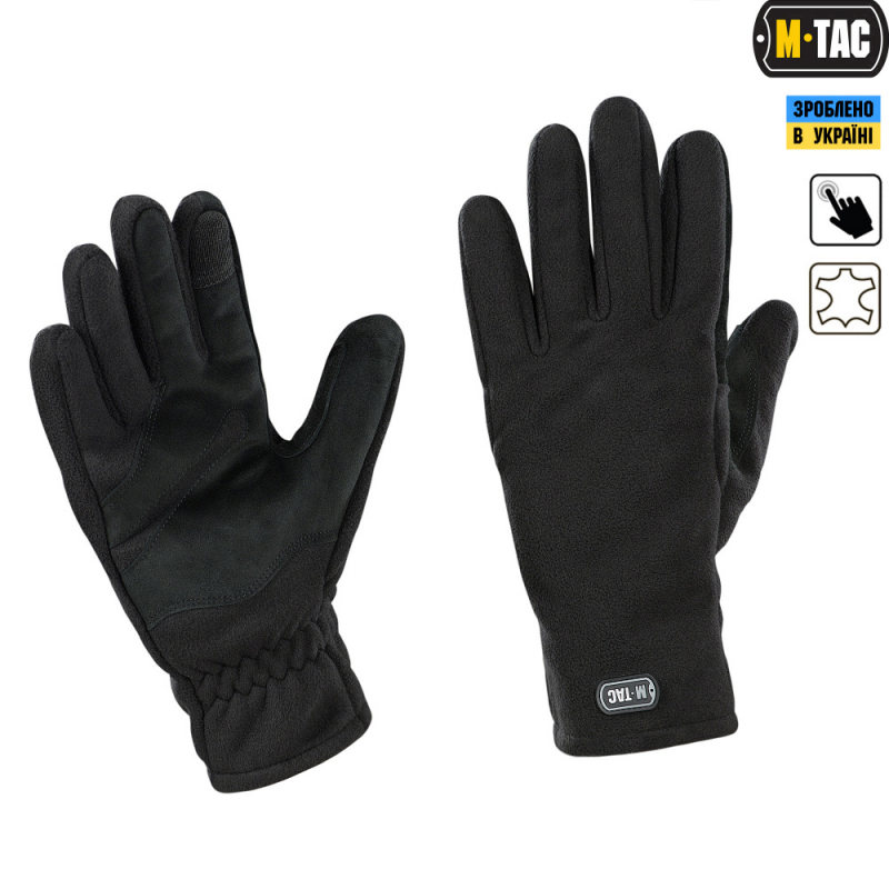 M-TAC РУКАВИЦІ WINTER TACTICAL WINDBLOCK 380 BLACK
