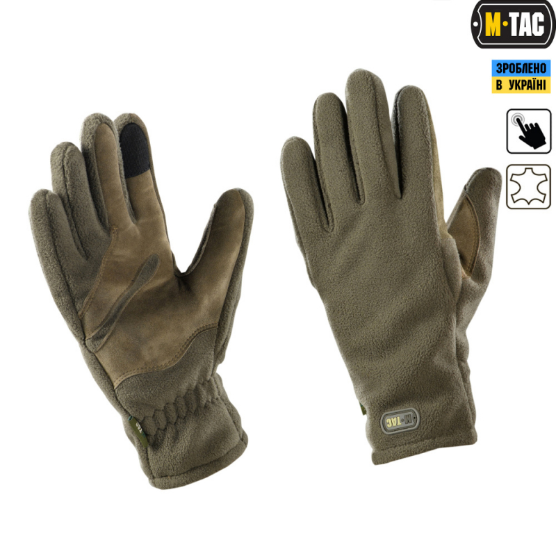 M-TAC РУКАВИЦІ WINTER TACTICAL WINDBLOCK 380 OLIVE