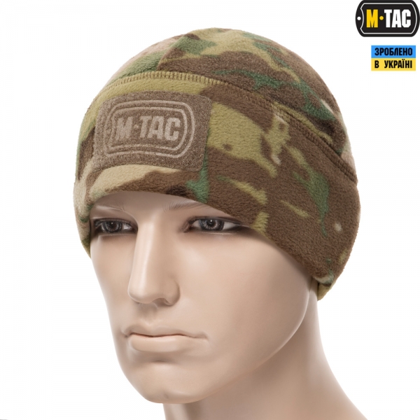 M-TAC ШАПКА WATCH CAP ФЛИС/СЕТКА С ЛОГОТИПОМ WINDBLOCK 380 MC