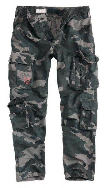 SURPLUS БРЮКИ AIRBORNE TROUSERS SLIMMY BLACK CAMO 05-3603-42