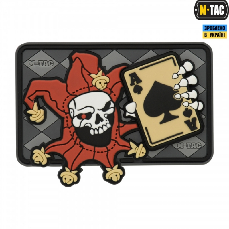 M-TAC НАШИВКА JOKER SKULL 3D PVC