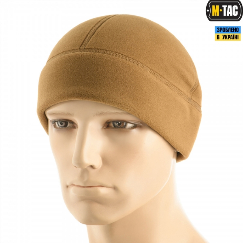 M-TAC ШАПКА WATCH CAP PREMIUM (ПЛОСКИЙ ШОВ) ФЛИС (343Г/М2) COYOTE