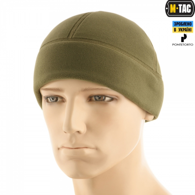 M-TAC ШАПКА WATCH CAP PREMIUM (ПЛОСКИЙ ШОВ) ФЛИС (343Г/М2) ARMY OLIVE