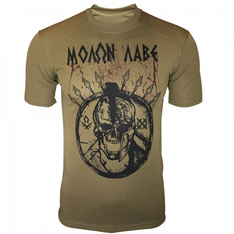 KRAMATAN TACTICAL DESIGN ФУТБОЛКА MOLON LABE COOLMAX COYOTE
