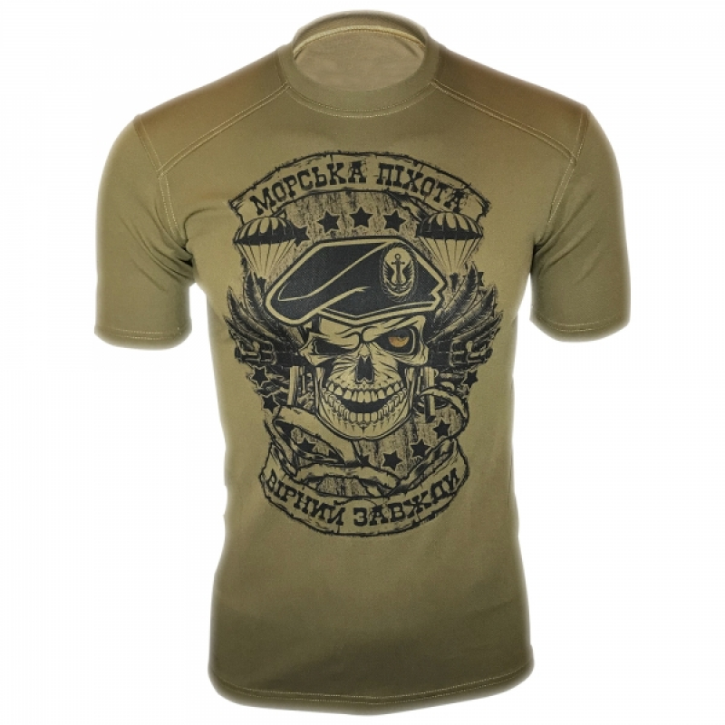 KRAMATAN TACTICAL DESIGN ФУТБОЛКА МОРСЬКА ПІХОТА: ВІРНИЙ ЗАВЖДИ COOLMAX COYOTE