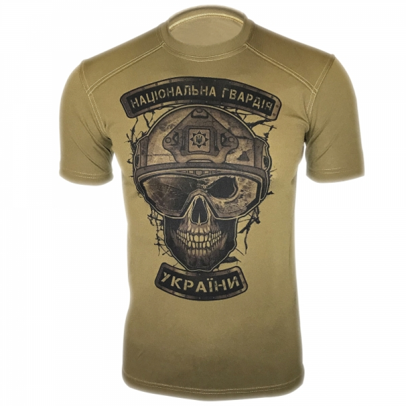 KRAMATAN TACTICAL DESIGN ФУТБОЛКА НГУ NATIONAL GUARD UKRAINE COOLMAX COYOTE