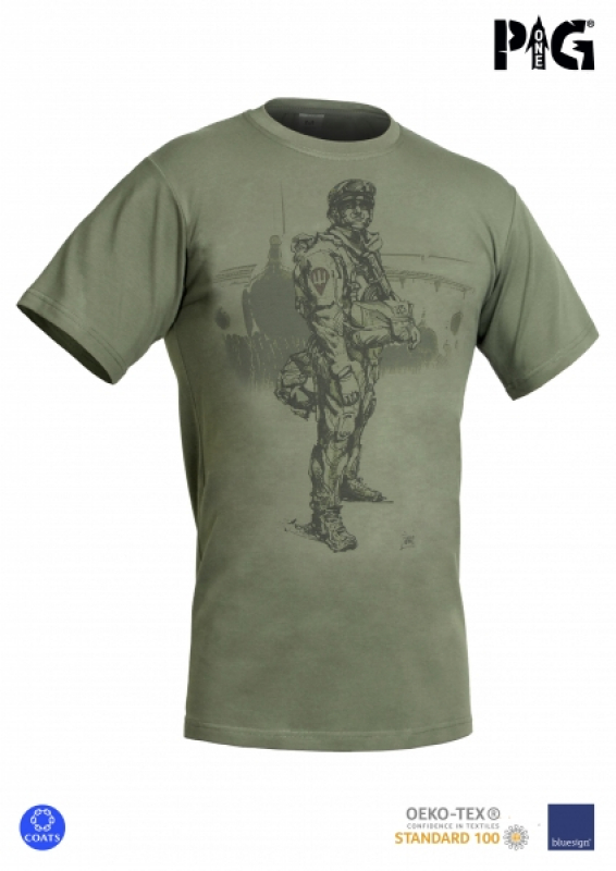 P1G-TAC ФУТБОЛКА PARATROOPER OLIVE DRAB UA281-29891-OD-PR