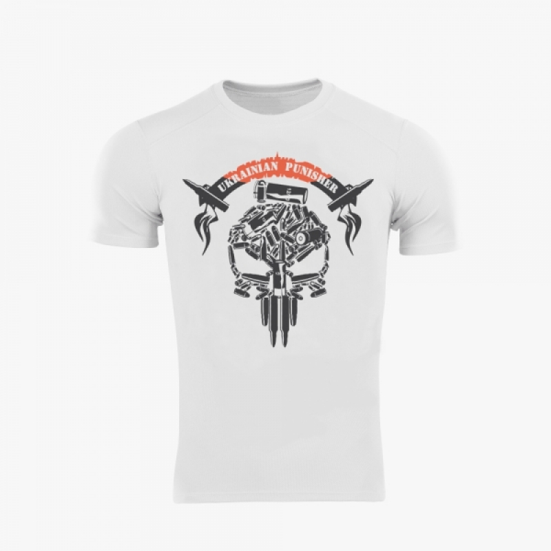 RUGEVIT ФУТБОЛКА UKRAINIAN PUNISHER COOLMAX WHITE