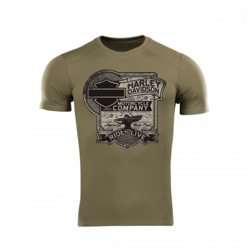 RUGEVIT ФУТБОЛКА HARLEY DAVIDSON COOLMAX OLIVE
