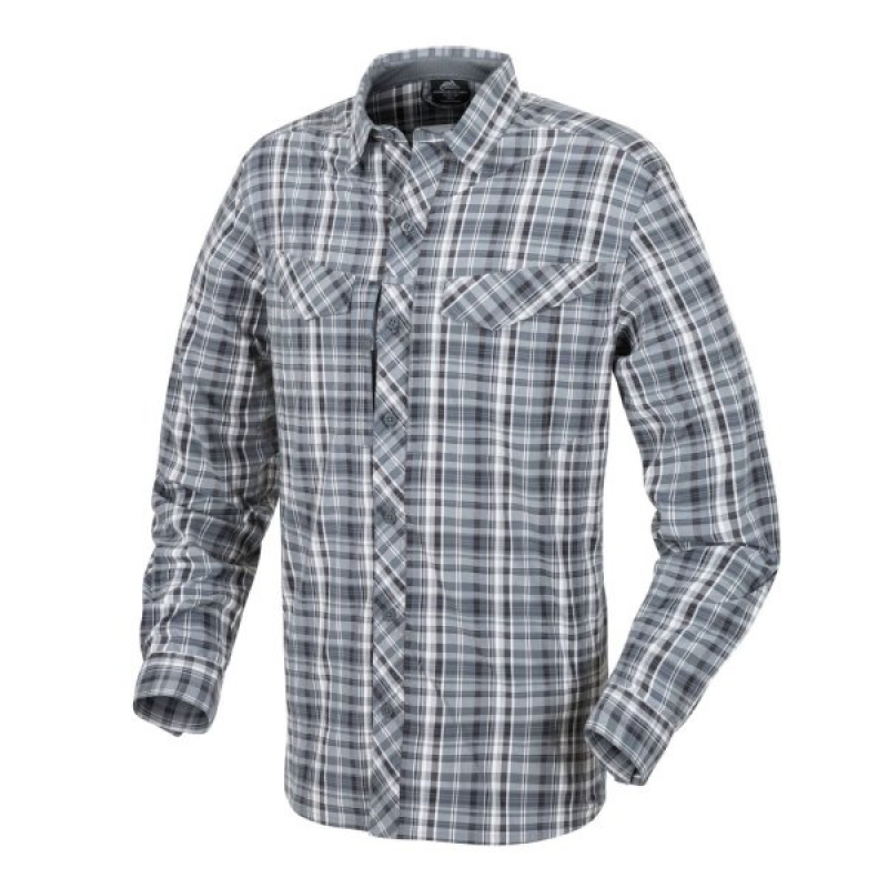 HELIKON-TEX СОРОЧКА В КЛІТКУ DEFENDER MK2 CITY ДОВГИЙ РУКАВ STONE PLAID H3529-1901