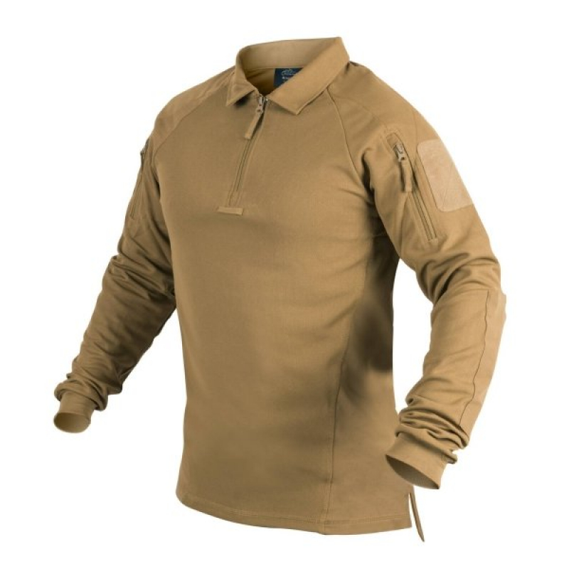 HELIKON-TEX ПОЛО ТАКТИЧЕСКОЕ ДЛИННЫЙ РУКАВ POLO RANGE COYOTE H3278-11 