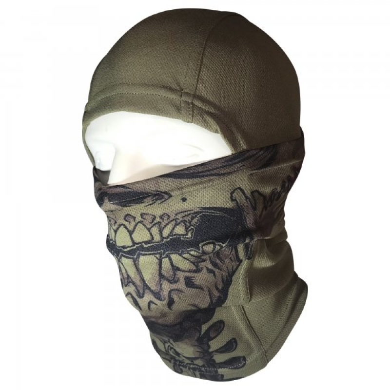 KRAMATAN TACTICAL DESIGN БАЛАКЛАВА-НІНДЗЯ ЗОМБІ COOLMAX OLIVE