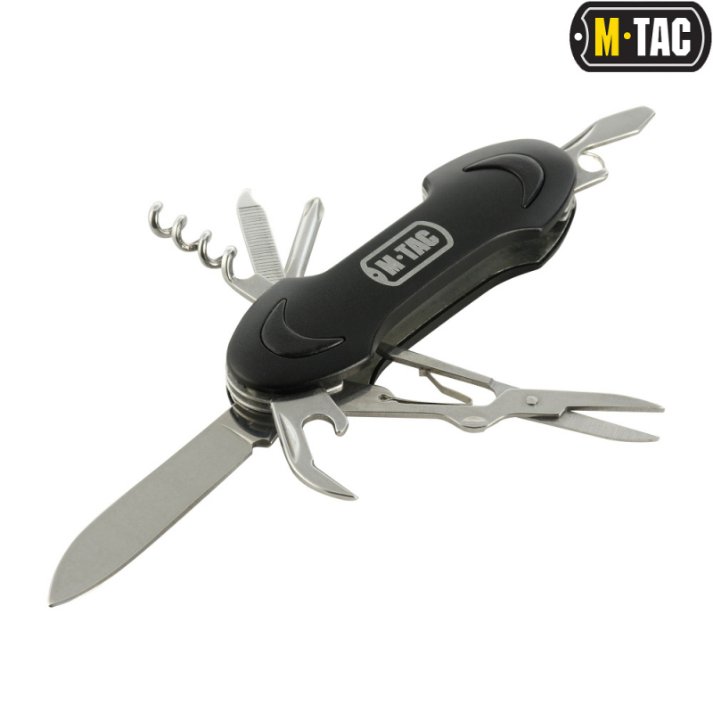M-TAC НОЖ СКЛАДНОЙ МАЛЫЙ (7 ИНСТРУМ.) STEEL/BLACK