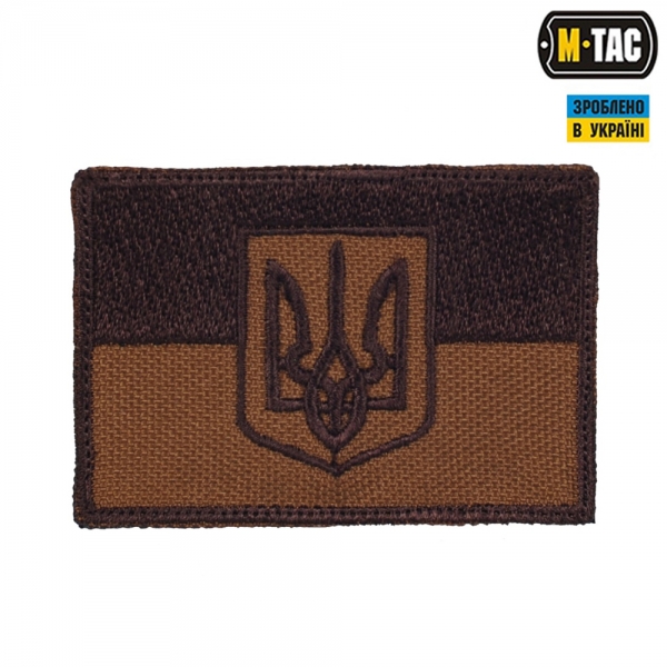 M-TAC НАШИВКА ФЛАГ УКРАИНЫ С ГЕРБОМ КОЙОТ