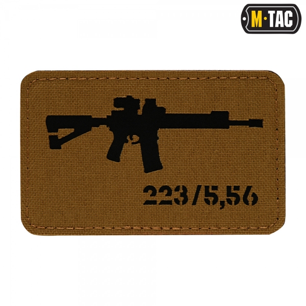 M-TAC НАШИВКА AR-15 223/5,56 LASER CUT COYOTE/BLACK