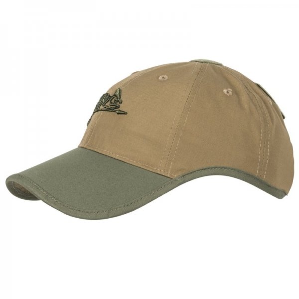 HELIKON-TEX БЕЙСБОЛКА LOGO CAP POLYCOTTON RIPSTOP COYOTE/OLIVE GREEN H7112-1102