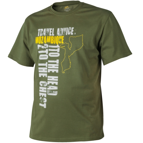 HELIKON-TEX ФУТБОЛКА TRAVEL ADVICE: MOZAMBIQUE US GREEN H3201-29