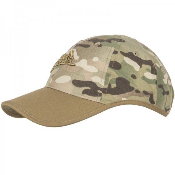 HELIKON-TEX БЕЙСБОЛКА LOGO CAP POLYCOTTON RIPSTOP CAMOGROM®/COYOTE H7112-1411